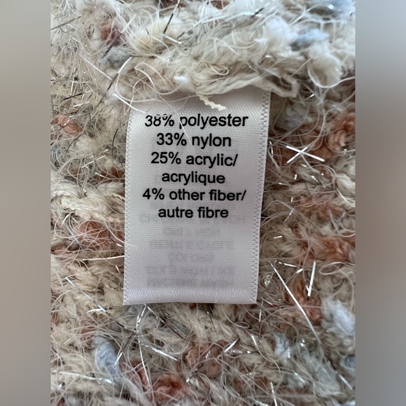 Maurices Sweater Womens Sz M Chunky Knit Cardigan Long Sleeve Shimmer Open Front - Picture 7 of 9